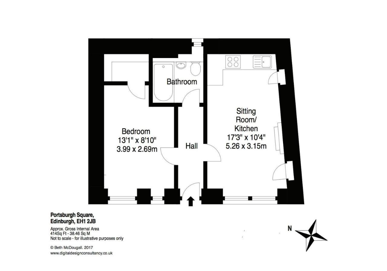 The Portsburgh Square Residence Edinburgh Eksteriør billede